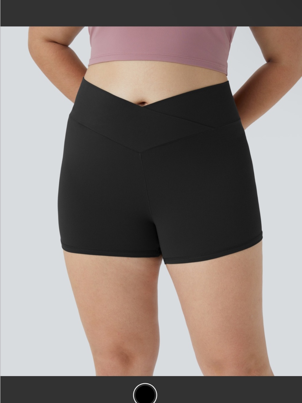 HALARA Black V-Crossover High-Rise Bike Shorts 2x nwt